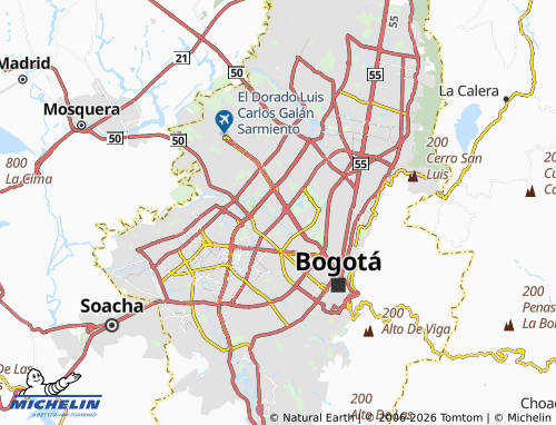 Mapa MICHELIN Ciudad Salitre - ViaMichelin