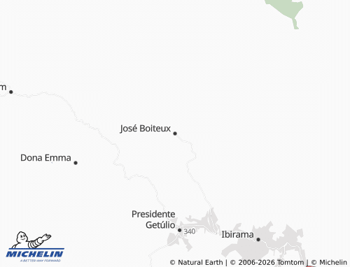 Mapa MICHELIN José Boiteux - ViaMichelin