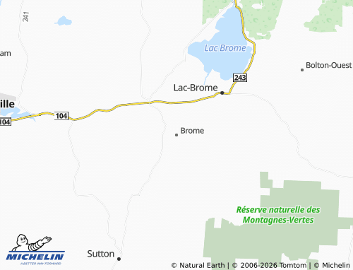 Carte MICHELIN Brome - ViaMichelin