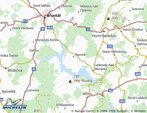Mappa MICHELIN Razová - ViaMichelin