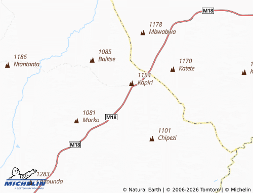 Mappa MICHELIN Nthema - ViaMichelin