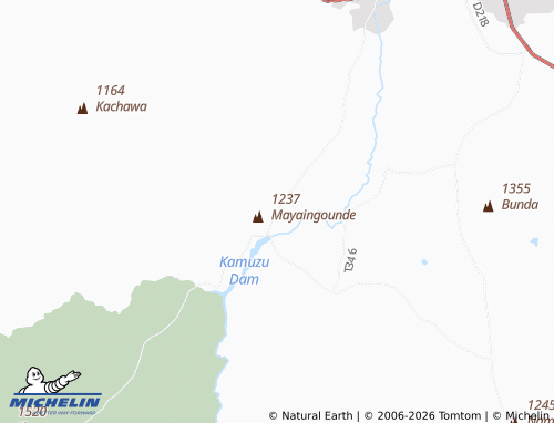 MICHELIN Msenga map - ViaMichelin