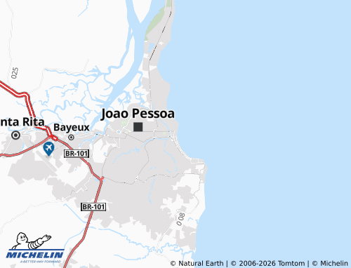 Mapa MICHELIN Cabo Branco - ViaMichelin