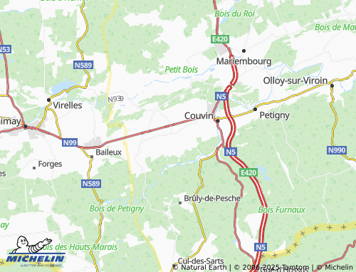 Carte MICHELIN Pesche - ViaMichelin