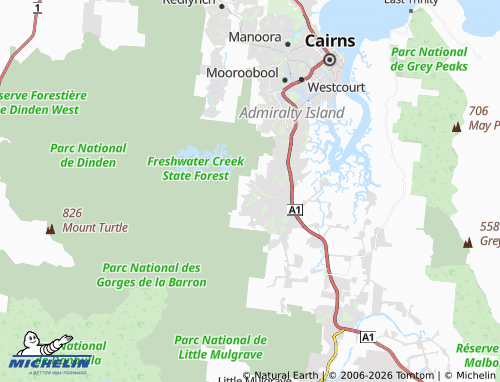 MICHELIN Bentley Park map - ViaMichelin