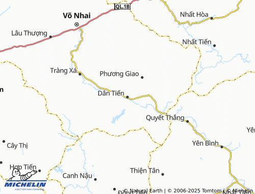 MICHELIN Dân Tiến map - ViaMichelin