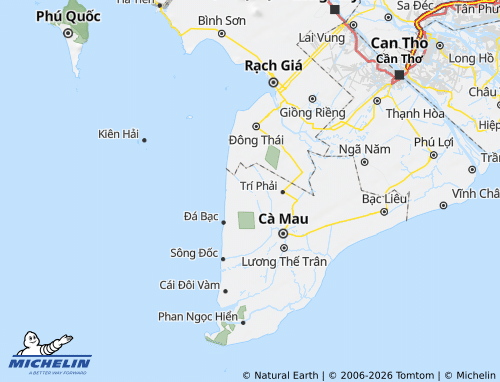 Carte MICHELIN U Minh - ViaMichelin