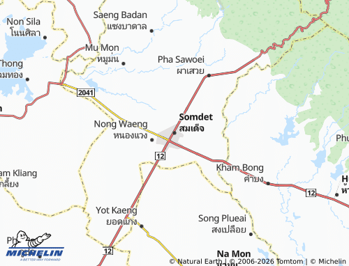 Mapa MICHELIN Somdet - ViaMichelin
