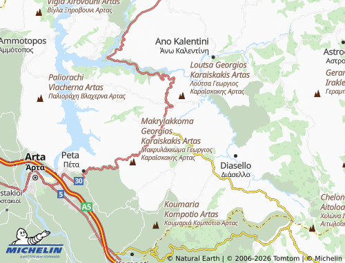 MICHELIN Panagia map - ViaMichelin