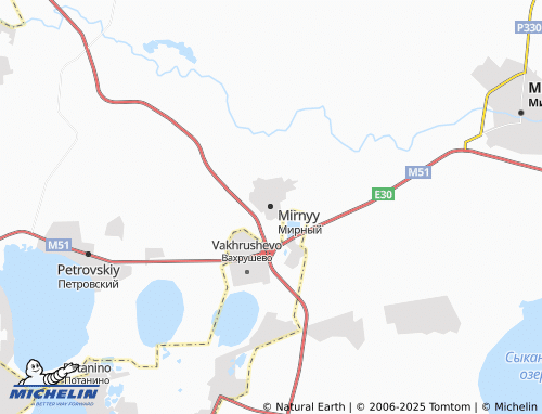 MICHELIN Mirnyy map - ViaMichelin