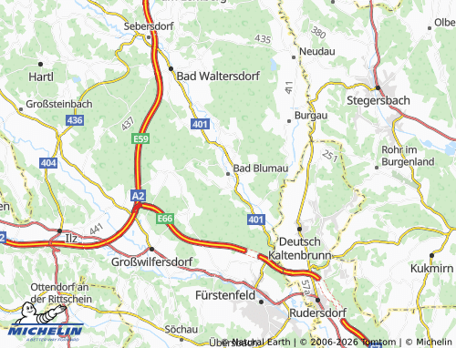 MICHELIN Bad Blumau map - ViaMichelin