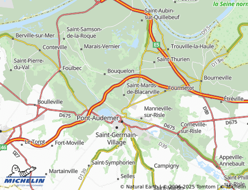 MICHELIN Saint-Mards-de-Blacarville map - ViaMichelin