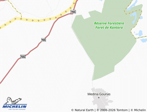 Mappa MICHELIN Sintian Samba Foula - ViaMichelin