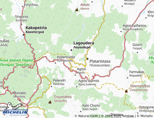 MICHELIN Livadia map - ViaMichelin