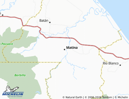 Mappa MICHELIN Matina - ViaMichelin