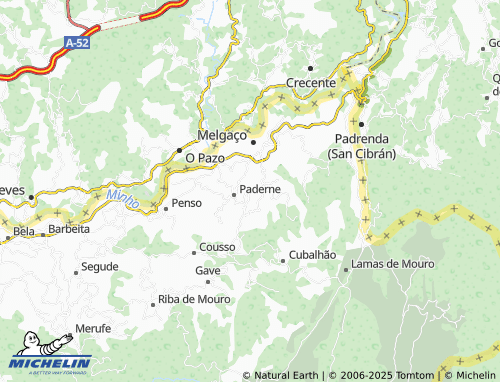 MICHELIN São Paio map - ViaMichelin