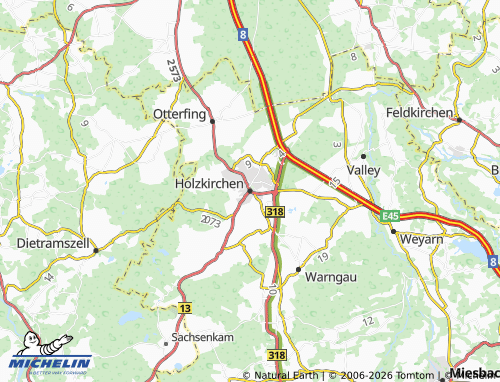 MICHELIN Holzkirchen map - ViaMichelin