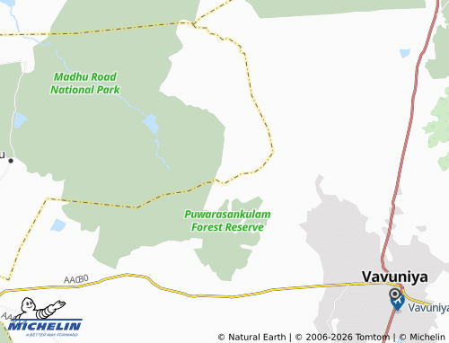 Mapa MICHELIN Kakkayankulam West - ViaMichelin