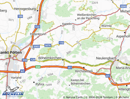 MICHELIN Röhrenbach map - ViaMichelin