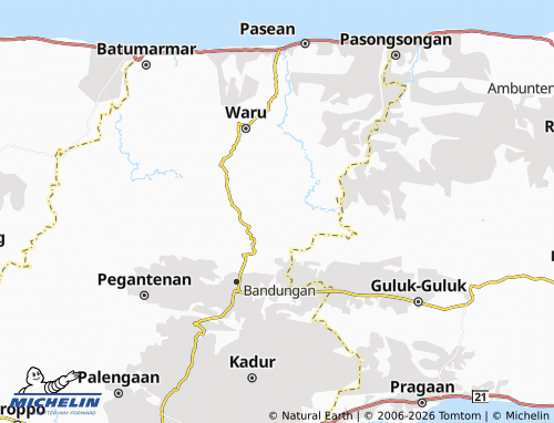 Mapa MICHELIN Tampojung Tenggina - ViaMichelin