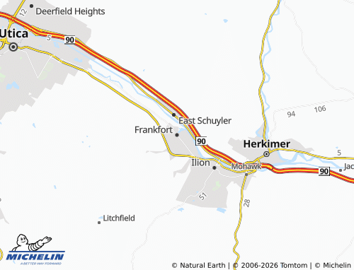 Mapa MICHELIN Frankfort - ViaMichelin