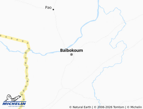 MICHELIN Baïbokoum map - ViaMichelin
