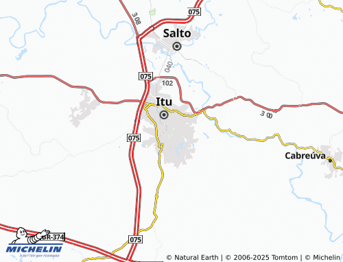 MICHELIN Chácara São João de Deus map - ViaMichelin