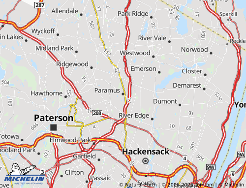 Mappa MICHELIN Paramus - ViaMichelin