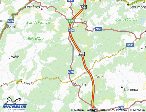 Carte MICHELIN Chêne al Pierre - ViaMichelin