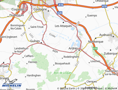 MICHELIN Andres map - ViaMichelin