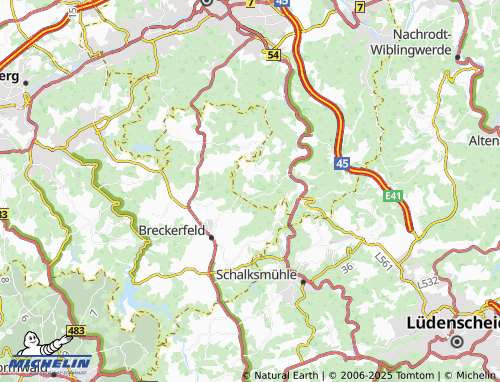 MICHELIN Rüggebein map - ViaMichelin