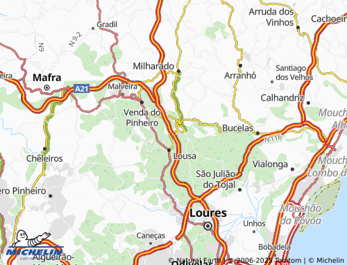 MICHELIN Montachique map - ViaMichelin