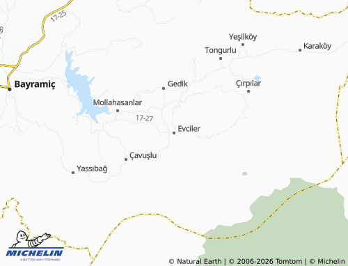 Mappa MICHELIN Evciler - ViaMichelin