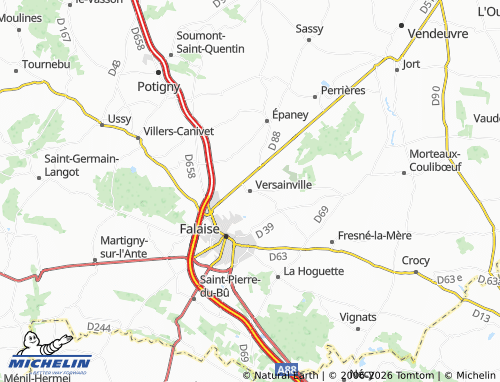 MICHELIN Versainville map - ViaMichelin