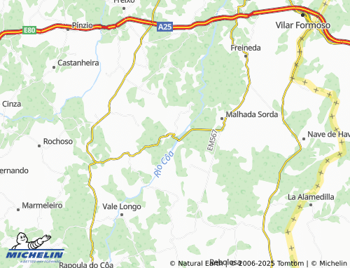 MICHELIN Porto da Ovelha map - ViaMichelin