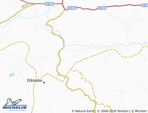 MICHELIN Damudere map - ViaMichelin