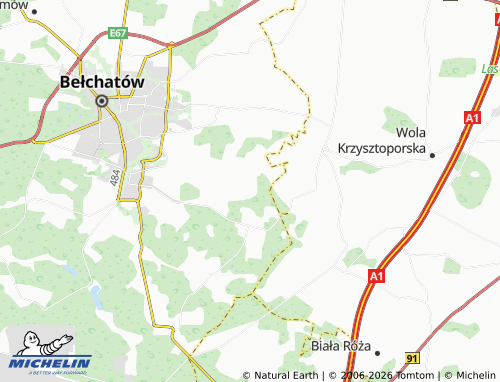 MICHELIN-Landkarte Janów - ViaMichelin