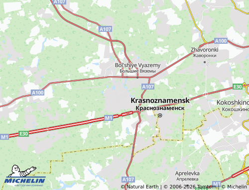 Carte MICHELIN Golitsyno - ViaMichelin