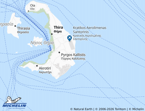 Carte MICHELIN Kamari - ViaMichelin