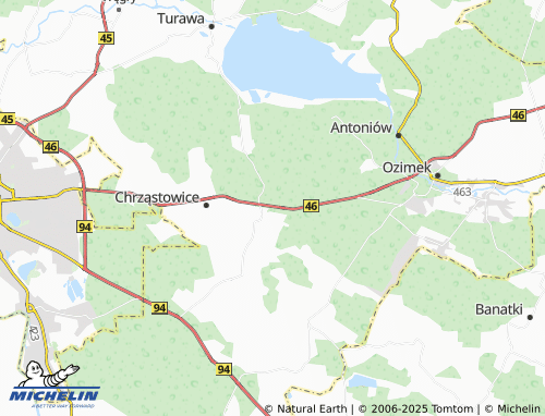 MICHELIN Dębska Kuźnia map - ViaMichelin