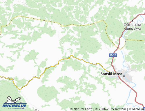 MICHELIN Gornji Kamengrad map - ViaMichelin