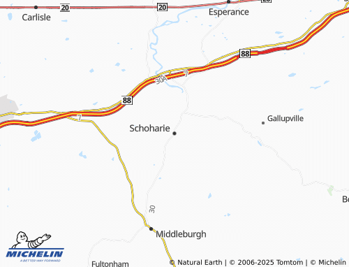 MICHELIN-Landkarte Schoharie - ViaMichelin