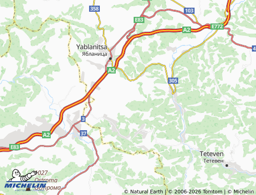 Mappa MICHELIN Malak izvor - ViaMichelin