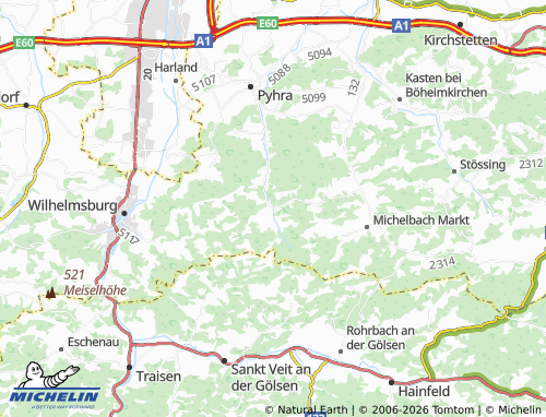 MICHELIN Perschenegg map - ViaMichelin
