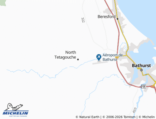 MICHELIN-Landkarte North Tetagouche - ViaMichelin
