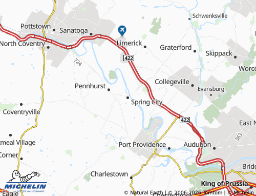 Mappa MICHELIN Spring City - ViaMichelin