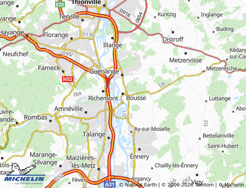 Kaart MICHELIN Bousse - ViaMichelin