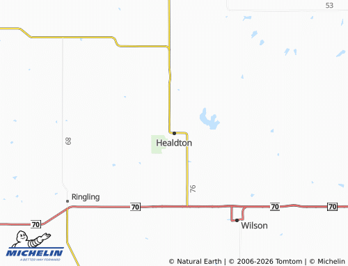Mapa MICHELIN Healdton - ViaMichelin