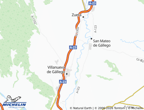 Mappa MICHELIN Lomas del Gállego - ViaMichelin