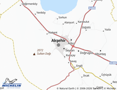 MICHELIN Akşehir map - ViaMichelin